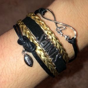 New Orleans Saints Infinity Bracelet